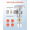 image:imageVEVOR 10 Pack Angle Stop Valve Water Shut Off Valve 12 PEX x 38 OD Compression 14 TurnChrome Plated Brass Shutoff Valves for Bathroom Kitchen Toilet Shower Plumbing10